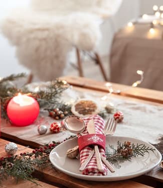 Como montar uma mesa posta de Natal