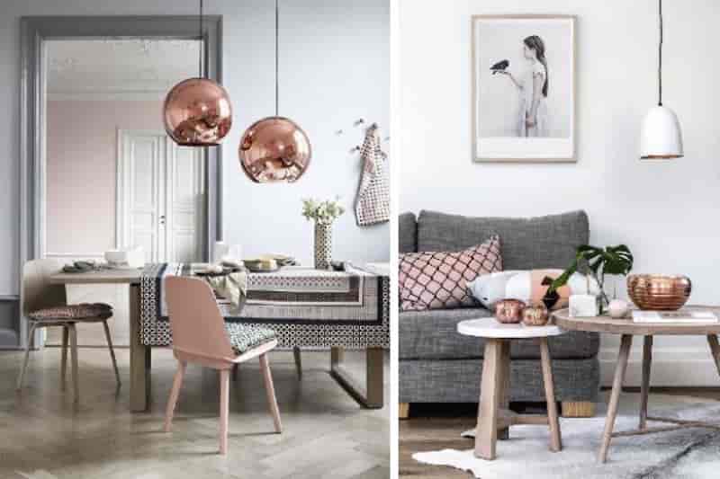 Rosa Quartz na sala de estar: a cor tendência de decor!