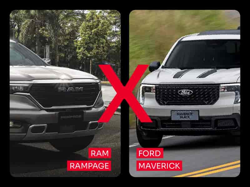 RAM Rampage vs Ford Maverick: qual picape leva a melhor?