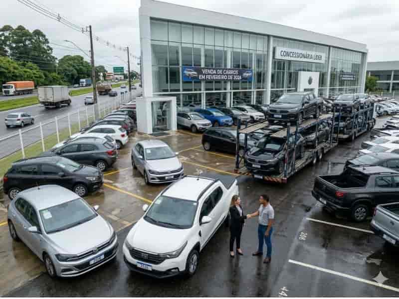 Vendas de Carros Sobe em Fevereiro, mas Varejo Apresenta Sinais de Alerta
