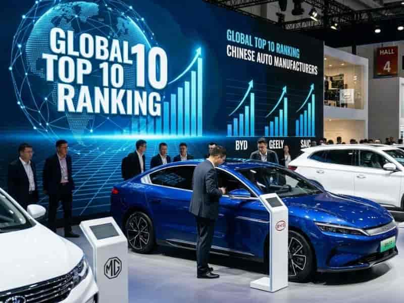 Fabricantes de carros chinesas dominam o ranking global e conquistam o Top 10