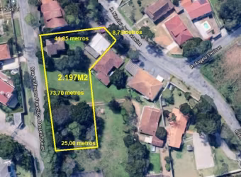 Área de 2.197m2 ZR1 - Cascatinha 1.500 metros Parque Barigui
