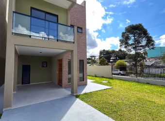 Sobrado com terraço, com 3 quartos sendo 1 suíte - Boa Vista - PR.
