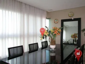 Apartamento semi-mobiliado com 4 dormitórios à venda, 134 m² por r$ 1.800.000 - vila da serra - nova lima/mg