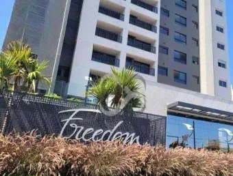Apartamento com 1 dormitório para alugar, 45 m² por r$ 2700/mês - gleba palhano - londrina/pr