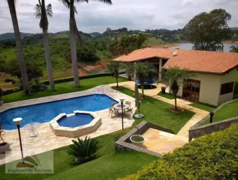 Chácara com 5 dormitórios à venda, 890 m² por r$ 3.000.000,00 - centro - biritiba mirim/sp