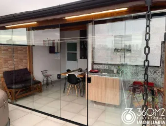 Cobertura para venda em santo andré, jardim cristiane, 2 dormitórios, 2 banheiros, 1 vaga