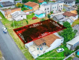 Terreno à venda na Rua Francisco Marthaus, 422, Jardim das Palmeiras, Campo Largo