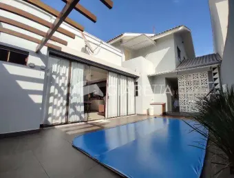 Sobrado semi mobiliado, com piscina aquecida, à venda, centro, toledo - pr