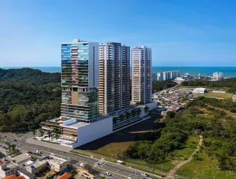 Cobertura para venda possui 238 m²com 3 suítes na praia brava