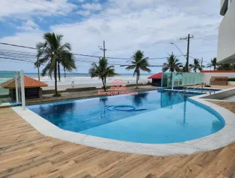 APARTAMENTO FRENTE MAR 2 DORMITÓRIOS LAZER COMPLETO MONGAGUA