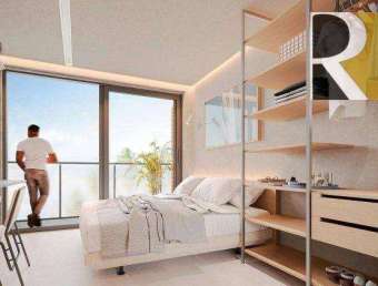 Flat mobiliado com 1 dormitório à venda, 22 m² a partir de R$ 410.000 - Cabo Branco - João Pessoa/PB