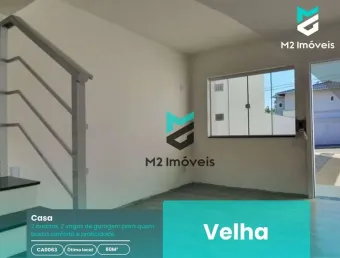 Casa com 2 suítes à venda, 80 m² por r$ 398.000 - velha - blumenau/sc