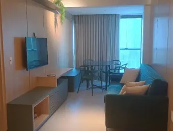 Lindo Apartamento Mobiliado Beach class ,Ondina ,01 Vaga de Garagem .
