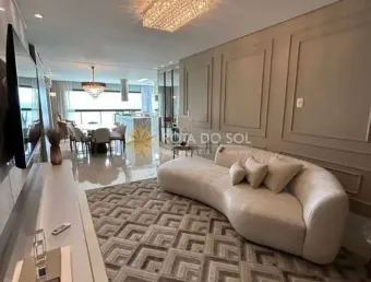Cartier apartamento frente mar mobiliado com 4 suítes e 3 vagas na meia praia