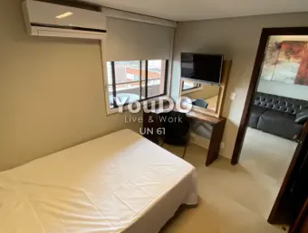 Apartamento mobiliado a partir de r$2.499/mês próximo ao batel  xx94xxun61