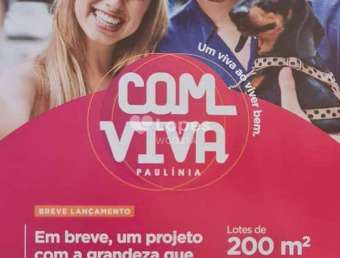 Lotes a partir de 200m² em bairro aberto inteligente Paulínia
