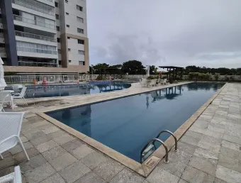 Apartamento mobiliado 3/4 com varanda em patamares greenville