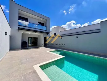 Sobrado à venda em indaiatuba, condomínio jardim toscana, com 3 suítes, com 183 m²
