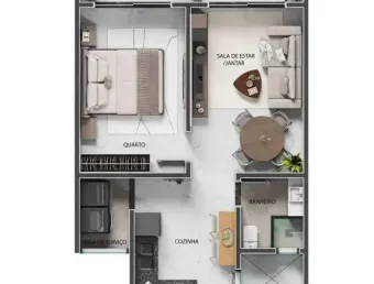 Apartamento à venda, no residencial dona filinha,  em guarapari, praia do morro, com 1 quarto, 60m²