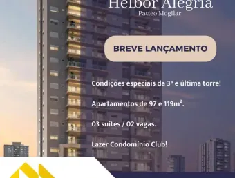 Apartamento para Venda em Mogi das Cruzes, Vila Mogilar, 3 dormitórios, 3 suítes, 4 banheiros, 2 vagas