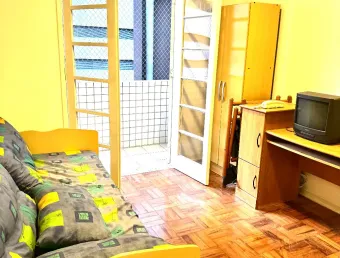 Apartamento com 1 quarto para alugar na Avenida Presidente Wilson, 100, Pompéia, Santos