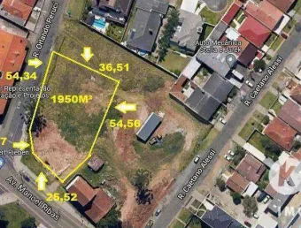 Terreno à venda, 1950 m² por R$ 6.600.000,00 - Santa Felicidade - Curitiba/PR