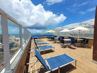 Amaralina smart apartamento 1/4 porteira fechada 25m²