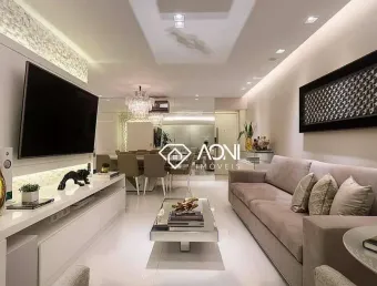 Apartamento com 3 dormitórios à venda, 100 m² por r$ 1.580.000,00 - jardim camburi - vitória/es