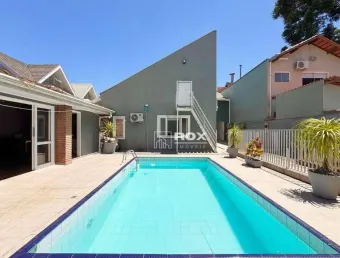 Casa térrea com piscina e quintal à venda, 340 m² por r$ 1.490.000 - santa felicidade - curitiba/pr