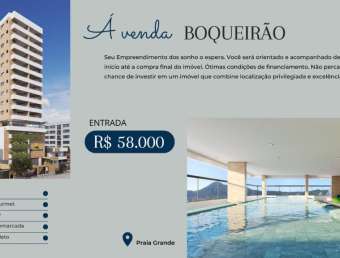 CNL-PG-LANÇAMENTO - Lançamento na planta a partir de 80 m², com 2 ou 3 quartos sendo 1 suíte, varanda gourmet e 2 garagens no Boqueirão em Praia Grande
