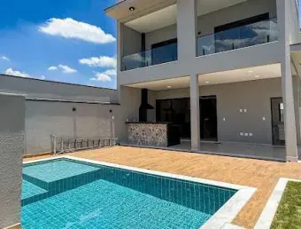 Casa 4 dormitórios com piscina em condomínio indaiatuba
