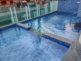 Apartamento no centro de mongaguá - 2 quadras da praia - piscina
