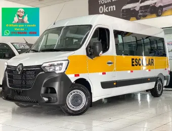 Renault - Master L3H2 Escolar 24 lugares Patamar elevado Novo motor Biturbo 150cv Ano 2026 Pronta en