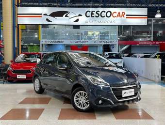 Peugeot 208 ALLURE 1.2 FLEX - TETO PANORÂMICO - Azul - 2016/2017