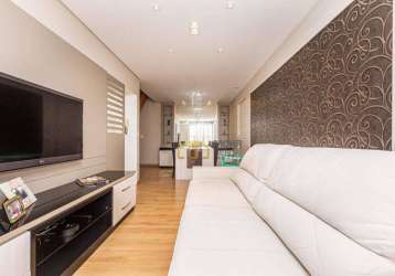 Cobertura mobiliada com 3 dormitórios à venda, 120 m² por r$ 1.590.000 - bacacheri - curitiba/pr