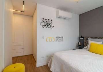 Apartamento moderno, fino acabamento e mobiliado com 2 dormitórios suites à venda, 84 m² por r$ 1.250.000 - vila izabel - curitiba/pr