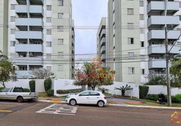 Apartamento com 3 dormitórios para alugar, 70 m²  - vale dos tucanos - londrina/pr