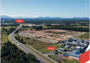 Terrenos industriais a partir de 2000 m² à venda na br 101, km 67,  araquari-sc