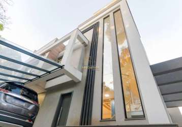 Casa em condomínio fechado com 3 quartos à venda na rua amadeu do amaral, 1260, portão, curitiba, 135 m2 por r$ 1.250.000