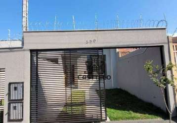 Casa à venda, 81 m² por r$ 295.000 - jardim planalto - londrina/pr