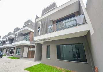 Casa em condomínio fechado com 3 quartos à venda na rua henrique dyck, 212, boqueirão, curitiba, 171 m2 por r$ 869.000