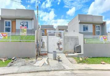 Casa com 3 quartos à venda na rua do sassafrás, 319, parque do embu, colombo, 59 m2 por r$ 320.000