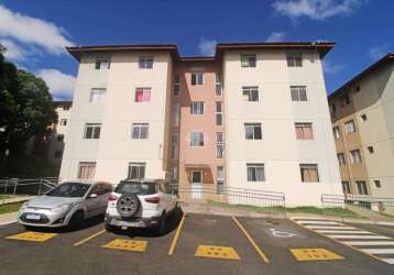 Apartamento com 2 quartos para alugar na rua lótus, 597, campina da barra, araucária, 47 m2 por r$ 1.100