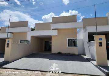 Vende-se excelente casa no condomínio ápia ii - estrada da maioba - 3 quartos sendo 2 suítes - piso