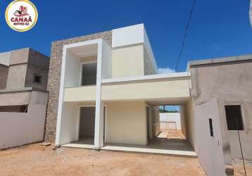 Lançamento casas duplex de alto padrão - araçagy praia clube condomínio - 3 suítes - 160m² - próxim