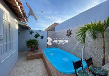 Casa com 2 dormitórios à venda,com piscina e area goumert, 80 m² por r$ 200.000 - tomba - feira de santana/ba