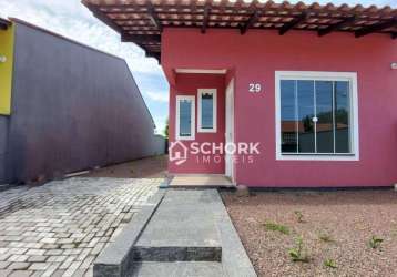 Casa com 2 dormitórios à venda, 62 m² por r$ 230.000,00 - guaricanas - ascurra/sc
