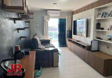 Apartamento com 2 dormitórios à venda, 85 m² por r$ 485.000 - braga - cabo frio/rj