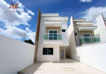 Casa duplex com 4 dormitórios à venda por r$ 650.000 - eusébio - eusébio/ce